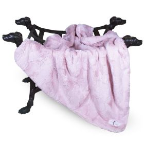 Luxe Dog Blanket (Color: Blush, size: Throw)