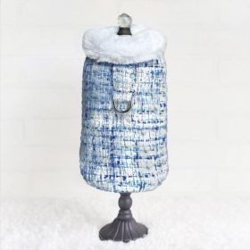 Annabella Dog Coat (Color: Sky, size: MD)