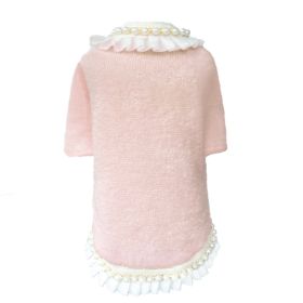 Dream Pearls Dog Sweater (Color: Peach, size: XXS)