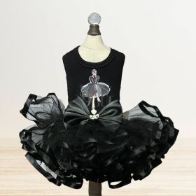 Goddess Dog Tutu Dress Collection (Color: Selene, size: XS)