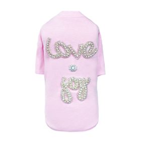 Love n Joy Tee (Color: Baby Pink, size: XXS)