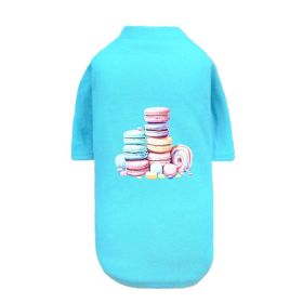 Macaoon Dog Tee (Color: Teal, size: XS)
