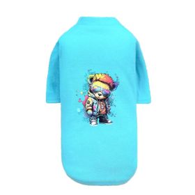 Punk Brats Dog Tee (Color: Teal, size: SM)