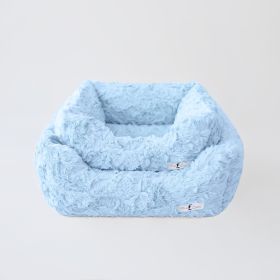 Bella Dog Bed (Color: Baby Blue, size: LG)