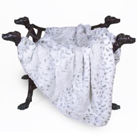 Deluxe Dog Blankets (Color: Pearl Leopard, size: LG)