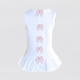 Summer Dreams Dog Dress (Color: White, size: LG)