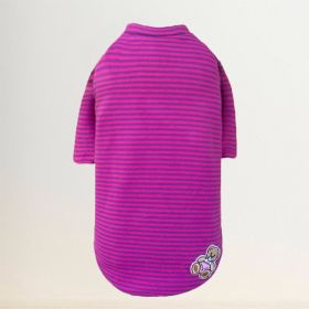 Striped Baby Beer Dog Tee (Color: Striped Pink, size: MD)