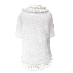 Dream Pearls Dog Sweater (Color: Ivory, size: MD)