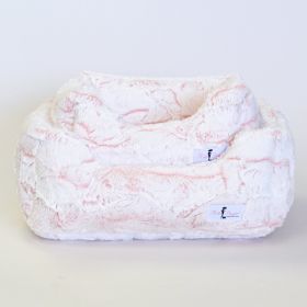 Whisper Dog Bed (Color: Peach, size: SM)